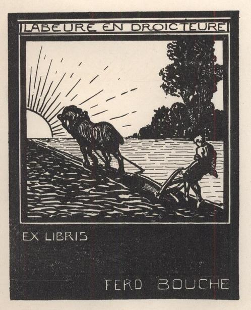 Ex Libris België Armand Rels, Antiek en Kunst, Kunst | Etsen en Gravures, Verzenden