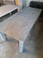 Stoere sobere oud houten eettafel., Nieuw, 8 stoelen of meer, Landelijk stoer sober, Ophalen