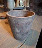 Oude houten bloempot, pot van Hoffz ideaal voor kerstboompje, Huis en Inrichting, Woonaccessoires | Overige, Ophalen of Verzenden
