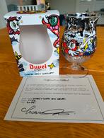 Duvel & Loes Van Delft Glas met Certificaat, Antiek en Kunst, Ophalen of Verzenden