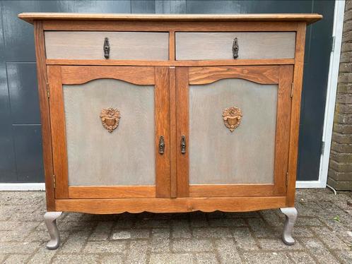 Vintage kast, Huis en Inrichting, Kasten | Dressoirs, Zo goed als nieuw, 100 tot 150 cm, 25 tot 50 cm, Met lade(s), Met deur(en)