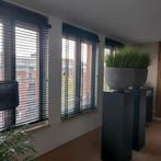 5x prachtige en stoere zwarte houten jaloezieën. H185xB130, Ophalen, Zo goed als nieuw