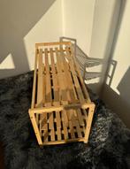 Wooden bamboo shoe rack, medium size, fits 12 shoe pairs, Huis en Inrichting, Kasten | Schoenenkasten, Ophalen, Zo goed als nieuw