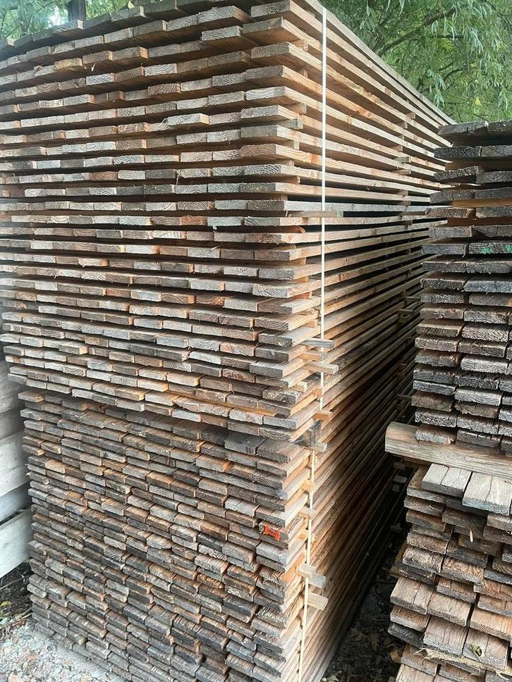 Robuuste planken wandbekleding, Tuin en Terras, Palen, Balken en Planken, Zo goed als nieuw, Planken, 250 cm of meer, Ophalen