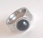 Zilverkleurige Melano vivid ring 56 + rope zetting 12mm, Verzenden