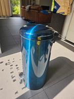 Blauwe pedaal prullenbak, Huis en Inrichting, 40 liter of meer, Ophalen, Kunststof