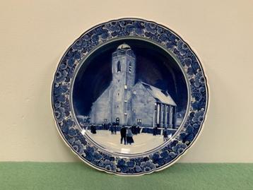 Groot herinneringsbord Kerk Katwijk aan zee 42 cm handgesch. beschikbaar voor biedingen