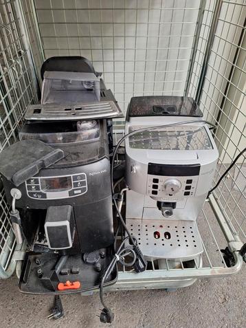 Partij koffiemachines 19 stuks diverse merken en uitvoering beschikbaar voor biedingen