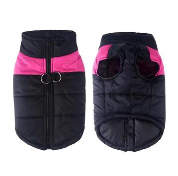Zwart/Roze Nieuwe Hondenjas. Maat L. beschikbaar voor biedingen