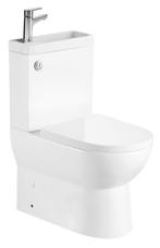 Rimless duoblok Toilet Jalta Wit AO/PK WC met toiletfontein, Ophalen, Steen, Veenderveld 32, 2371 TV Roelofarendsveen, Info@dealplein.nl