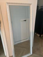 Mooie witte spiegel, Huis en Inrichting, Woonaccessoires | Spiegels, 100 tot 150 cm, Ophalen of Verzenden, Zo goed als nieuw, Rechthoekig