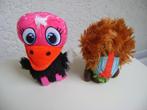 2 safari knuffels van lidl struisvogel 16h en leeuw 12hoog, Verzamelen, Supermarktacties, Lidl, Ophalen of Verzenden