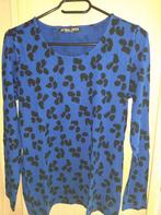 Mooi blauw T-shirt: juffrouw Jansen, Maat 38/40 (M), Blauw, Ophalen of Verzenden, Zo goed als nieuw