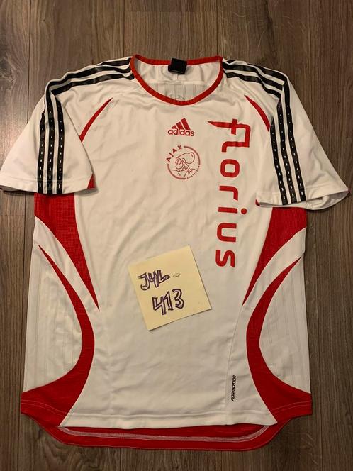 Ajax inloop shirt Florius, pre matchworn , Adidas, afca  tdk, Verzamelen, Sportartikelen en Voetbal, Zo goed als nieuw, Shirt