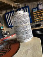 Groot windlicht in sleets / brocante stijl, Ophalen of Verzenden