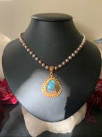 Labradoriet hanger parel geluk beschermt eyecatcher uniek, Ophalen of Verzenden, Nieuw, Steen of Mineraal, Met edelsteen