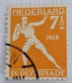 Nederland 1928 - nvph 216 - Olympische Spelen -ab, Postzegels en Munten, Ophalen of Verzenden, T/m 1940, Gestempeld