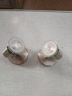 Set van 2 Plafondspots/Wandspots - Zo goed als nieuw, Huis en Inrichting, Led, Metaal of Aluminium, Ophalen of Verzenden, Zo goed als nieuw