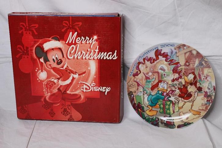 Disney Merry Christmas 2006 Donald Duck bord porselein, Verzamelen, Disney, Nieuw, Servies, Donald Duck, Ophalen of Verzenden