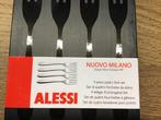 “ALESSI NOUVO MILANO”RVS 4 GEBAKS/DESSERT VORKJES “NIEUW”, Huis en Inrichting, Keuken | Bestek, Ophalen of Verzenden