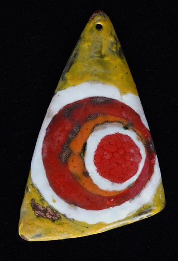 Originele hanger emaille op koper mid century beschikbaar voor biedingen