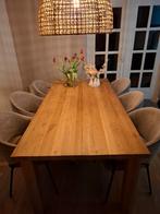 Eiken eettafel 2 meter lang, Huis en Inrichting, Tafels | Eettafels, Ophalen, Gebruikt, Eikenhout, 200 cm of meer