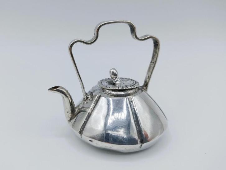 Zilveren miniatuur waterketel, Amsterdam, ca. 1725, Antiek en Kunst, Antiek | Goud en Zilver, Zilver, Verzenden