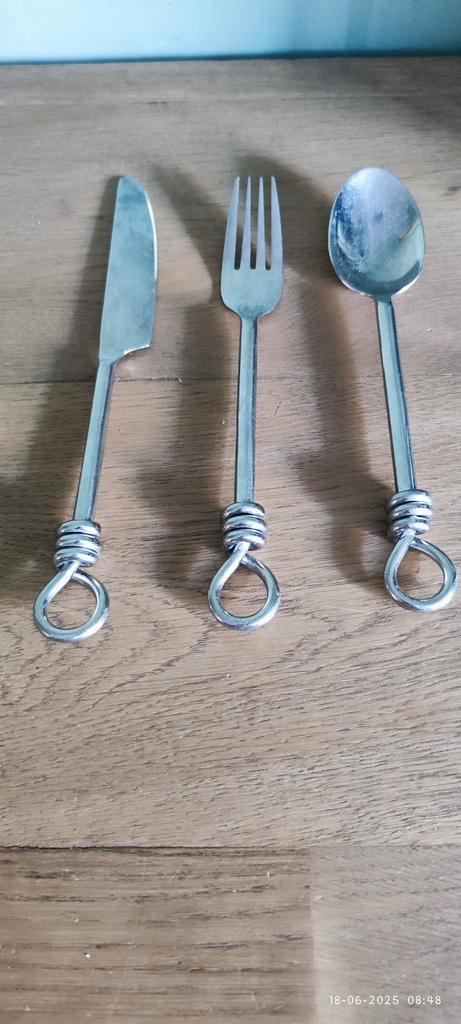 Twisted Bestekset - Uniek Design!, Huis en Inrichting, Keuken | Bestek, Gebruikt, Ophalen of Verzenden
