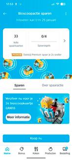 Ah 2e bioscoopkaartje gratis, Tickets en Kaartjes, Twee personen, Kortingskaart