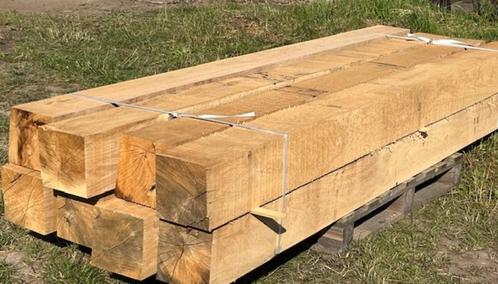 Eiken bezaagd, Palen, staanders, zaaghout, Doe-het-zelf en Verbouw, Hout en Planken, Nieuw, Balk, Eiken, Minder dan 200 cm, Ophalen
