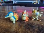 Pokemon Tomy Figuren - Cyndaquil, Growlithe, Meowth, Ophalen of Verzenden, Gebruikt