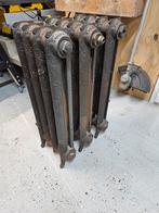 3 Antieke Gietijzeren Radiatoren, Ophalen, 30 tot 80 cm, Gebruikt, Radiator