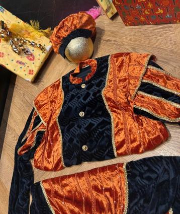 Pietenpak bruin goud maat 152 laatste  handwerk sinterklaas beschikbaar voor biedingen