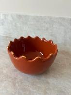 Kom oranje, handgemaakt in Marokko, Chabi Chic, Tazza, Ophalen of Verzenden, Nieuw, Rond
