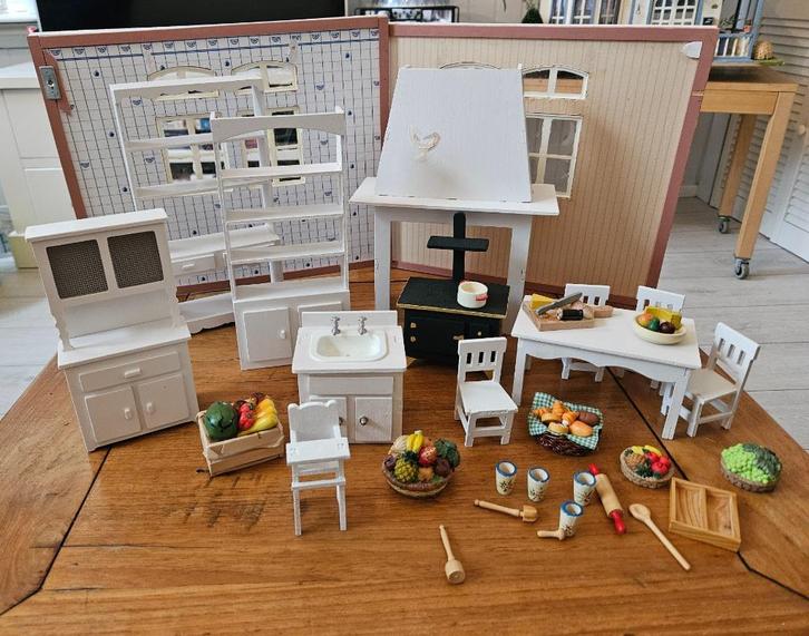 Meubels etc Del Prado poppenhuis 1:12, Verzamelen, Poppenhuizen en Toebehoren, Gebruikt, Poppenhuis, Ophalen