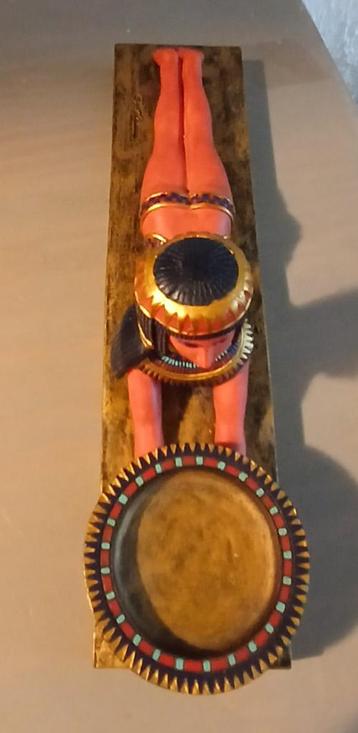 Vintage Licht van de Egyptisch godin theelichthouder beschikbaar voor biedingen