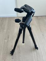 Manfrotto 055XDB statief + 804RC2 kop drieweg, Zo goed als nieuw, 175 cm of meer, Met balhoofd, Ophalen of Verzenden