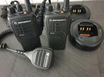 Motorola portofoonset GP340 UHF PMR, Telecommunicatie, Ophalen of Verzenden, Zo goed als nieuw, Portofoon of Walkie-talkie, Met broekklem