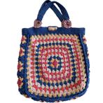 Gehaakte veelkleurig vierkant shopper tas, Verzenden, Nieuw, Shopper