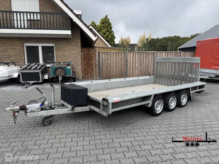 Henra Machine transporter 400x180 3 asser 3500KG NETJES, Auto diversen, Aanhangers en Bagagewagens, Gebruikt