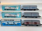 3 Märklin containerwagons 4659 en 4668 onbespeeld, Wisselstroom, Ophalen of Verzenden, Märklin, Nieuw