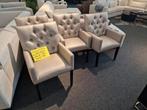 Nieuwe Eric kuster stijl stoelen leatherlook € 450,, Huis en Inrichting, Stoelen, Ophalen of Verzenden, Nieuw, Overige kleuren