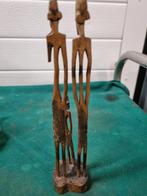 beelden afrikaans houtsnijwerk gezin, Ophalen of Verzenden