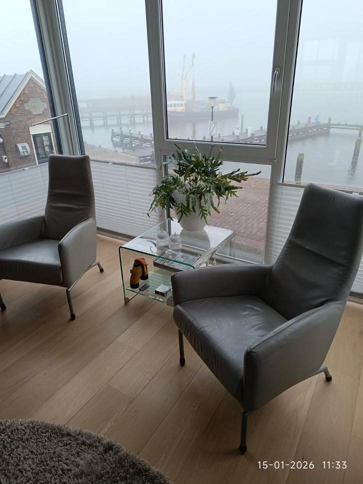 Comfortabele fauteuil, Huis en Inrichting, Fauteuils, Gebruikt, Leer, 50 tot 75 cm, Minder dan 75 cm, Ophalen