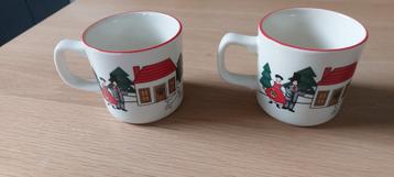 Mason's Christmas Village kleine mok Kerst Wedgewood  beschikbaar voor biedingen