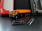 963 herpa 315111 iveco trakker kieper combi oranje 1:87 truc, Ophalen of Verzenden, Nieuw, Bus of Vrachtwagen, Herpa