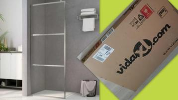 Douchewand /zware kwaliteit  78/80x195 -nw.in doos-was 150€ beschikbaar voor biedingen