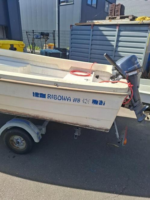 poleyester boot incl 9,9 pk yamaha 4 takt, Watersport en Boten, Suppen, Zo goed als nieuw, Ophalen