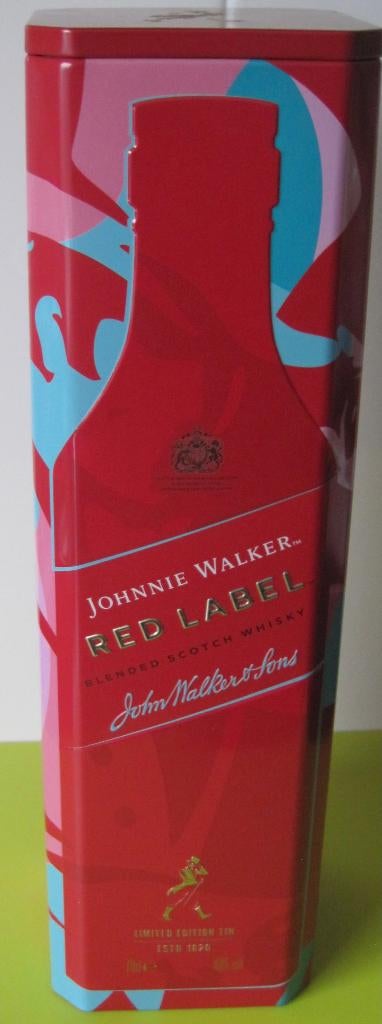 Johny Walker Red label limited edition blik - nieuw, Ophalen of Verzenden, Nieuw, Overige, Overige merken