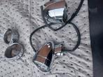 2 Harley Davidson knipperlichten en 2 sierkapjes, Motoren, Ophalen of Verzenden